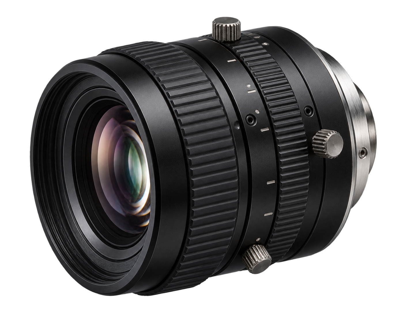 Macro close-focus machine vision lens